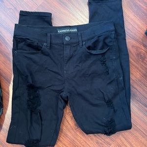 Mid rise jeans legging, express